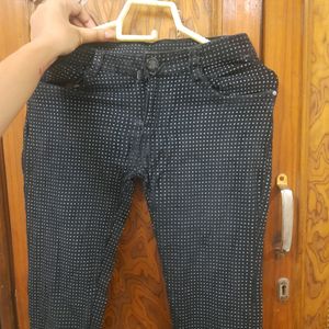 Black Jeans With Polka Dot