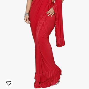 Ready To Wear Saree Red