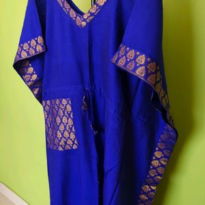 Assam Cotton Silk Kaftan/New With Tag