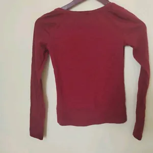 Maroon Fitted Full Sleeve Top New Condition