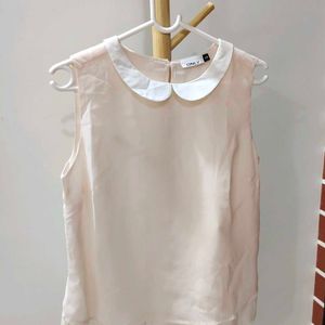 Sleevless Peter Pan Collar Top