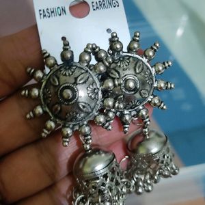 Oxidised Jhumka