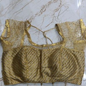 Golden Blouse For Occasions