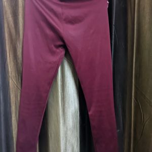 Leggings For Exercise ,Fashion (Maroon)