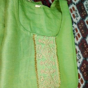 Lime Green Colour Kurti