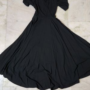 Flare Black Dress