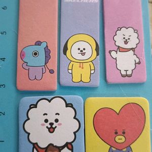 (Combo) BT21 CUTE BOOKMARK😍🫰🏻 (Pink) & (Blue)