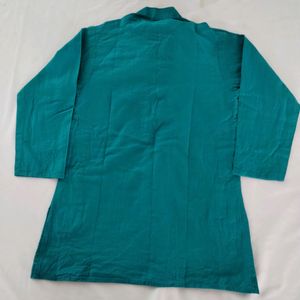 Teal Blue Cotton Shirt (Boys)