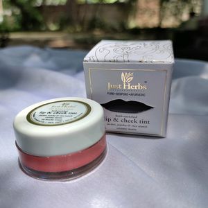 Just herbs lip & cheek tint, shade - peachy coral