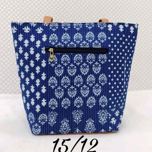 Blue Ikkat Bags