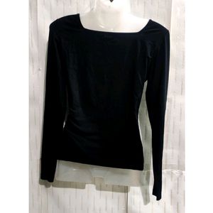 Black Fitted Top From Womens. Length/22