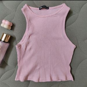 Zara Pinteresty Baby Pink Top Coquette Y2k