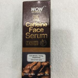 (Free Gift ₹299) Wow Caffeine Face Serum