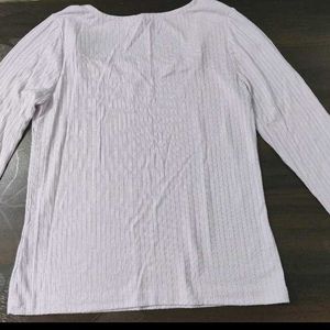 Lavender Korean Top Full Sleeve