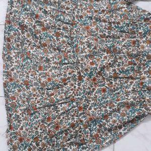 Floral Printed Short Frock