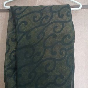 Designer Saree Black Golden Design Soft Net