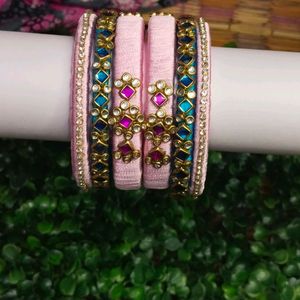 Silk Thread Bangles 🧵🦋