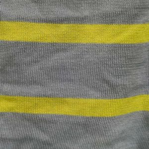 DressBerry Blue & Yellow Striped Cinched Waist Cro