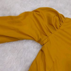 Design Mustard Crop Top