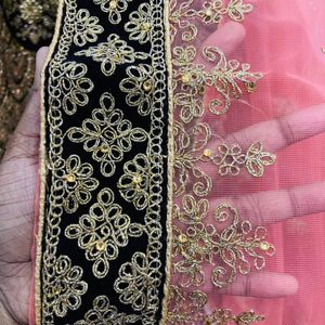 Velvet Mehroon Wedding Lehnga