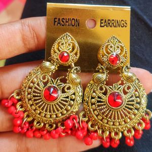 Red Jhumka