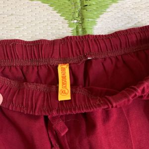 Maroon Knee Pant