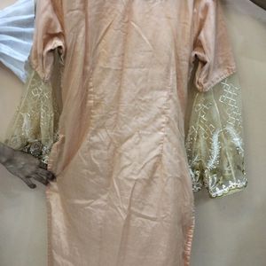 Peach Colour Designers Dress