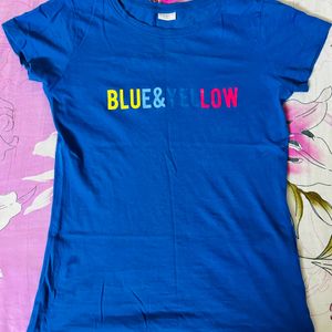 Pure Cotton Blue T-shirt