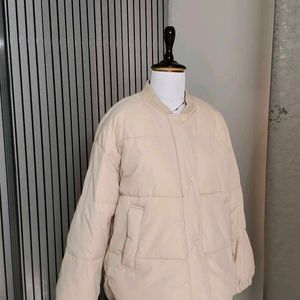 Light Beige Puffer Jacket