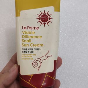 La Ferme Visible Difference Snail Sun Cream 🐌