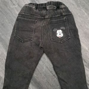 Black Mickey Mouse Jeans