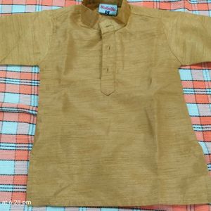 Tan Colour Kurta Pajama For Baby Boy