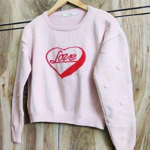 Pink Shaded Sweater Size-36