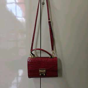 Aldo burgandy/Maroon Sling Bag