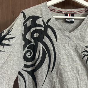 2 Combo Funky Grey Tshirt With Gothic Design