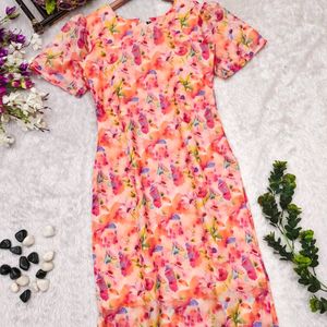 Elegant Floral Organza Kurti