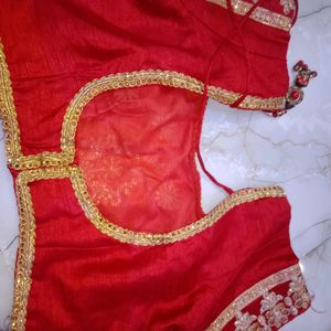 pretty red  bridal lehnga.