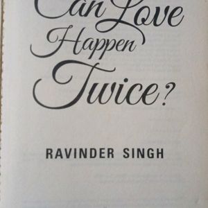 Can Love Happen Twice By Ravindra Singh