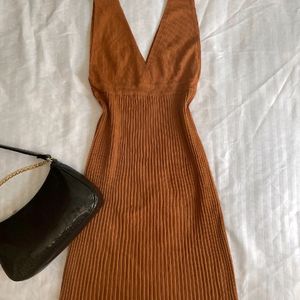 Brown Knitted Dress 🤎