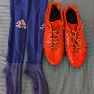 Nivia Football Shoes + Free Adidas socks