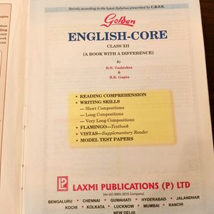 📚English Core Class XII by Laxmi Publications📚