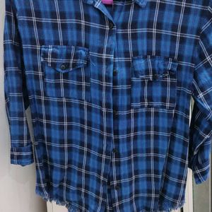 Checked Blue Shirt