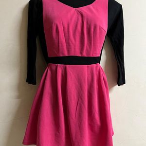 Pink & Black Designer One Piece