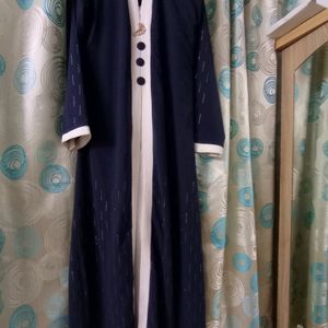 Navy Blue Dubai Burkha Set