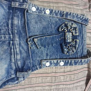 Girls Denim Dungree