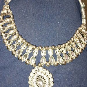 Pretty Silver Colour Necklace