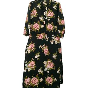 Black Floral Kurti