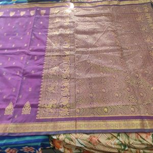 Purple Silk Saree