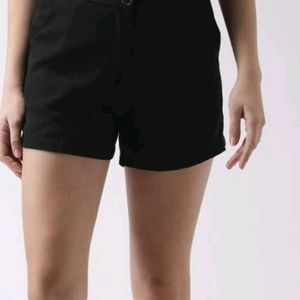 Black Wide Leg Shorts