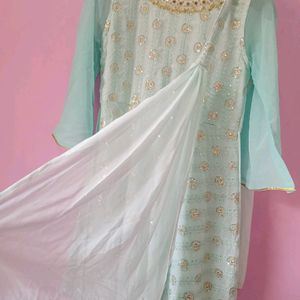 Frock Plaazo Set With Stylish Dupptta